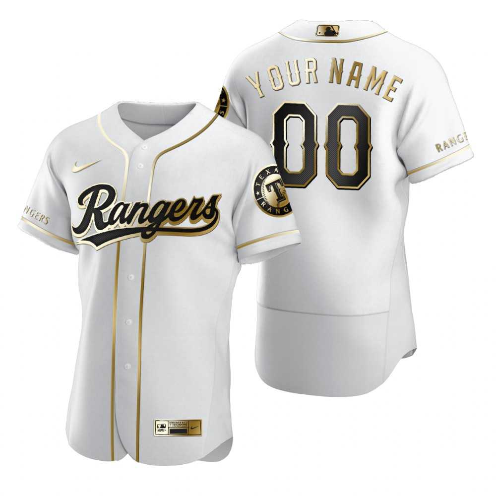 Texas Rangers Customized Nike White Stitched MLB Flex Base Golden Edition Jersey,We sell and wholesale Texas Rangers Customized Nike White Stitched MLB Flex Base Golden Edition Jersey on line form chian!